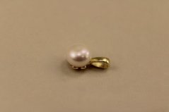 Prívesok- perlička- pozlátené striebro- 925/1000
