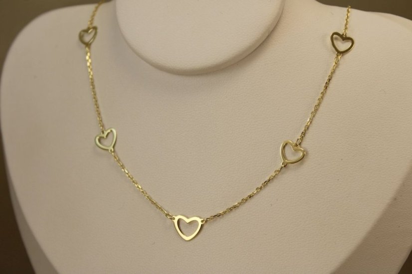 Celebritka-Srdce-Anker-Žlté zlato-14k