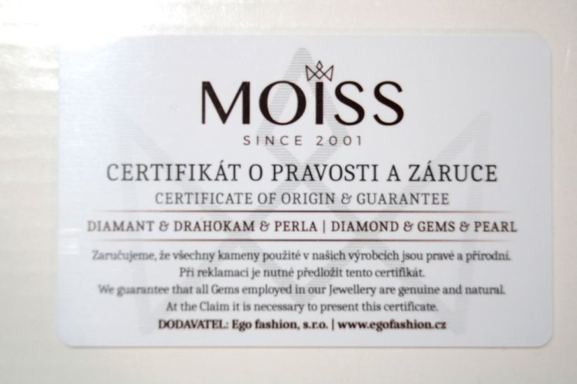 Prsteň-smaragd-číre zirkóny-rhodium-striebro