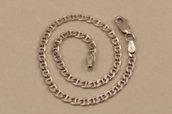 Náramok -vzor Gucci Marina- hladký vzor-rhodium-striebro