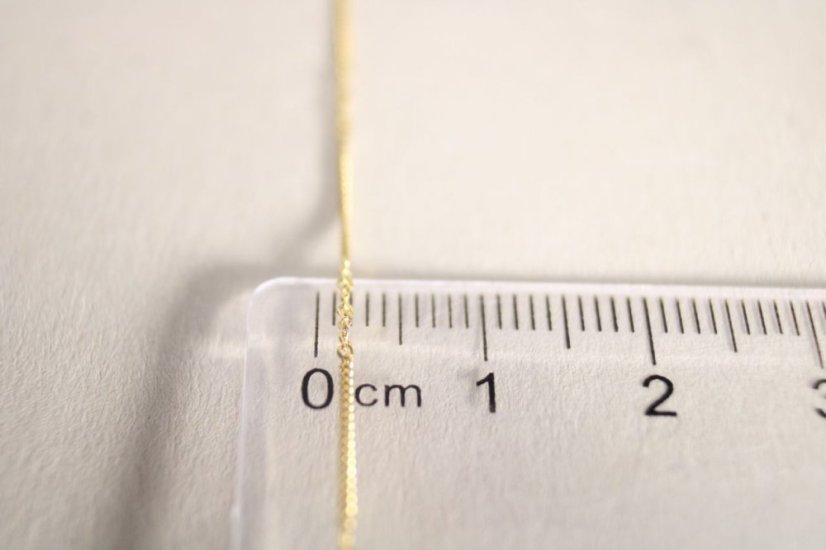 Retiazka- rôzne prvky- žlté zlato- 14 karátov