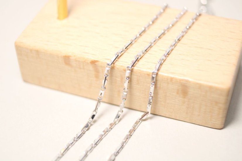Dámska strieborná retiazka, rhodium, 45 cm, 3,60 g, 925/1000
