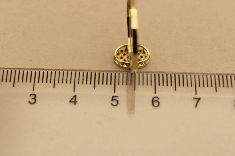 Prsteň- diamanty-H/Si2- žlté zlato- 14 karátov