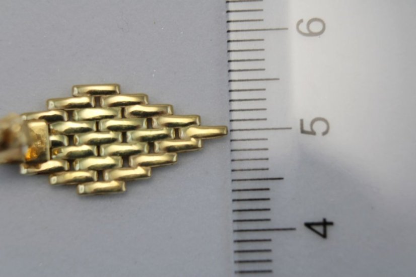 Náušnice visiace žlté zlato 3,33g 14k 585/1000 - Farba zlata: Žltá, Váha (g): 3,33, Rýdzosť: 14 karátov 585/1000