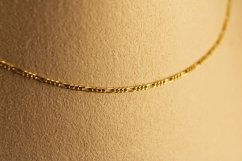 Retiazka-vzor Figaro-žlté zlato-14 karátov