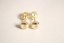 Zlaté naušnice okrúhle brilianty 0,10 ct G-H/SI, žlté zlato, šrúbky, 1,40 g, 14K 585/1000