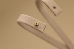 Piercing do nosa- číry briliant- 0,01 ct- žlté zlato- 14 karátov