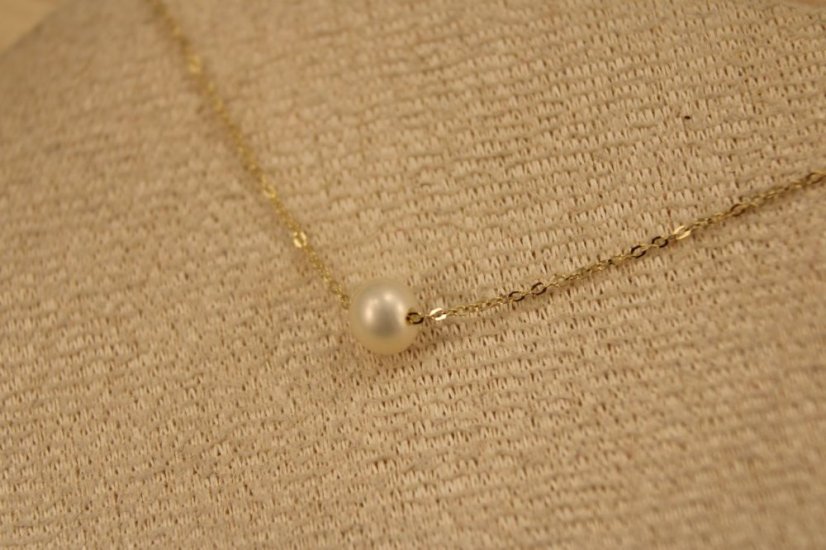 Celebritka-biela perla-žlté zlato-14 karátov
