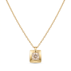 Celebritka-Štvorec-Číry zirkón-Anker-Žlté zlato-14k