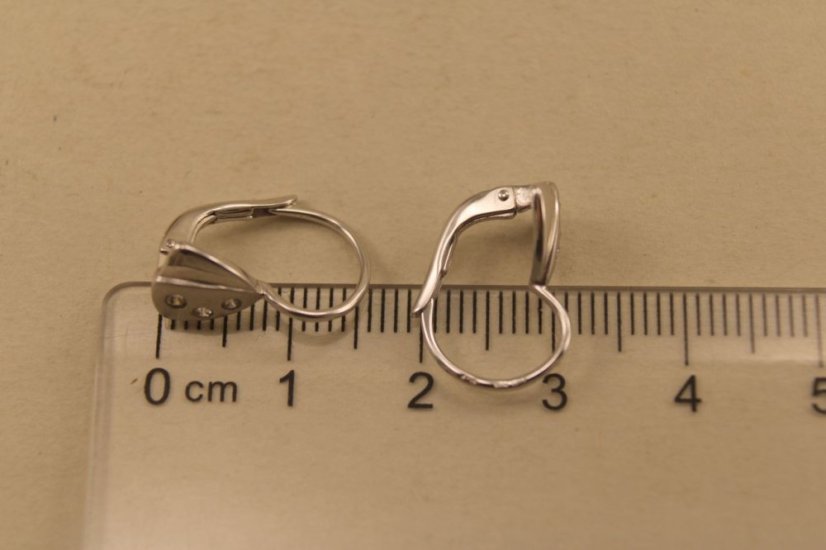 Náušnice-trojuholníky-číre zirkóny-patent-biele zlato-14K