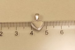 Prívesok-srdce-biele zlato-14k