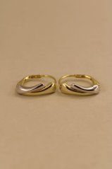 Náušnice-stočený tvar- patent- kombinované striebro