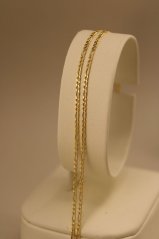 Retiazka - Figaro - žlté zlato - 14 karátov