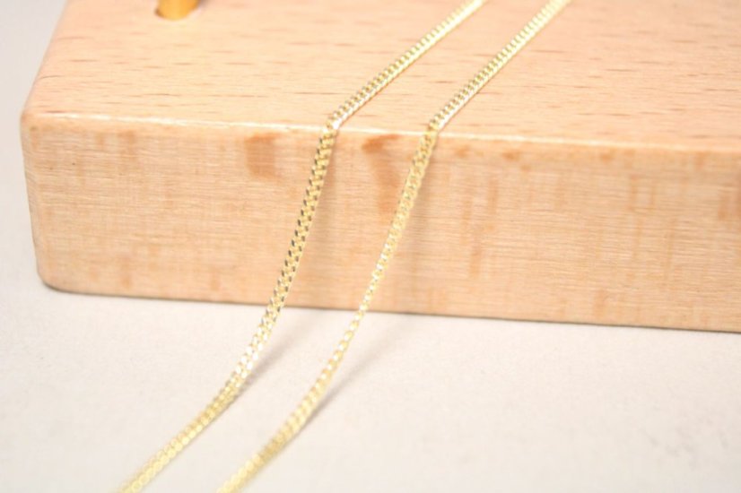 Retiazka- Pancier- žlté zlato- 14 karátov