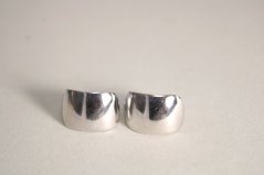 Náušnice-hladké- rhodium-patent-striebro