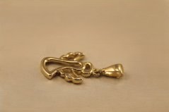 Prívesok- vyrezávaný anjelik- žlté zlato- 14 karátov