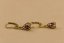 Náušnice-Ametyst-diamanty 0,016 ct-PK/W-patent-žlté zlato-14 karátov