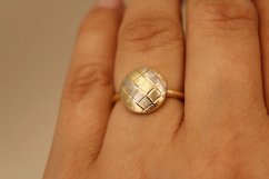 Zlatý prsteň-kombinované zlato 14k