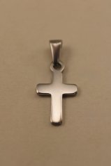 Prívesok- krížik- hladký- chirurgická oceľ