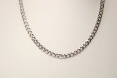 Strieborná retiazka Pancier, rhodium, 45 cm, 5,10 g, 925/1000