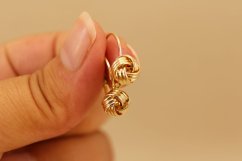 Náušnice-kĺbko-patent- žlté zlato 14k