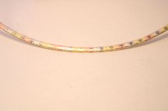 Luxusný zlatý bicolor náhrdelník, viacfarebné zlato, 45 cm, 16,20 g, 14K 585/1000
