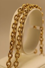 Retiazka- UNISEX- Anker- pozlátená chirurgická oceľ