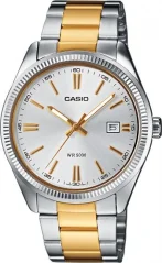 Pánske hodinky Casio MTP-1302PSG-7AVEF kombinovaná nerezová oceľ
