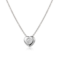 Celebritka-Srdce-Číry zirkón-Anker-Biele zleto-14k