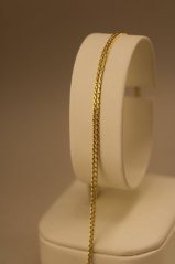 Retiazka - Rombo - žlté zlato - 14 karátov