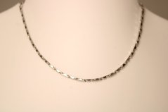 Dámska strieborná retiazka, rhodium, 45 cm, 3,60 g, 925/1000