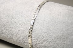 Náramok-platničky-rhodium-striebro