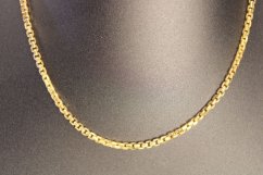 Zlatá retiazka vzor Veneziana, žlté zlato, 45 cm, 3,08 g, 14 karátov 585/1000