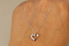 Celebritka-Srdce-Číre zirkóny-Anker-Biele zlato-14k