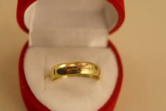 Prsteň- ruženec s krížikom- kombinované zlato- 14 karátov