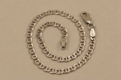 Náramok -vzor Gucci Marina- hladký vzor-rhodium-striebro