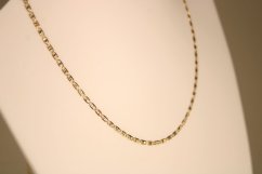 Retiazka- Valentino- gravír- viacfarebné zlato- 14 karátov