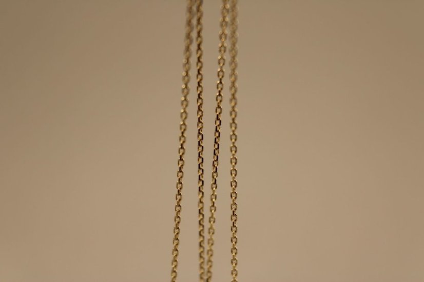 Celebritka- Anker-dva kruhy- číre zirkóny- žlté zlato- 14 karátov