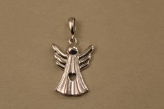 Prívesok- anjel- biele zlato- 14 karátov