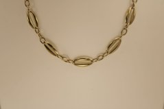 Retiazka - náhrdelník -žlté zlato - 14 karátov