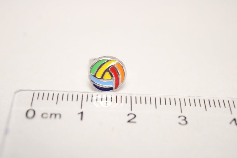 Oceľové naušnice v tvare kruhu, farebný smalt vo farbe dúhy,napichovačky, 1,49g, 316/L - Materiál: Chirurgická oceľ, Druh kameňa: FAREBNÝ SMALT, Farba kameňa: Rôznofarebný, Váha (g): 1,49, Rýdzosť: CH. OCEĽ 316L
