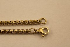 Retiazka- vzor Veneziana-pozlátená chirurgická oceľ