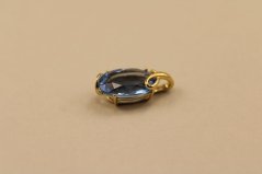 Prívesok- modrý kameň pozlátené striebro-925/1000