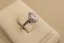 Strieborný prsteň slza - Číry zirkón - 925 - rhodium