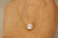 Celebritka-Kruh-Číry zirkón-Anker-Žlté zlato-14k