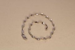 Náramok-Singapur-biele zlato-14 karátov