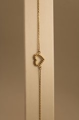 Náramok - srdiečko - žlté zlato - 14K