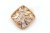 Diamantový prívesok-ružové zlato-diamanty 0,075 ct-H/Si-14 karátov