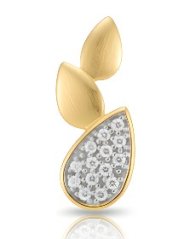 Prívesok- žlté zlato-diamanty 0,060 ct-H/Si-14 karátov