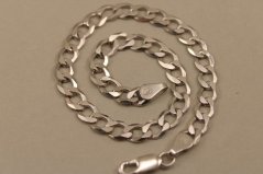 Náramok- vzor pancier-rhodium-striebro